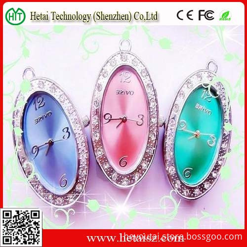 Transparent Crystal Pendant Necklace USB Flash Drive (HT-U9007)